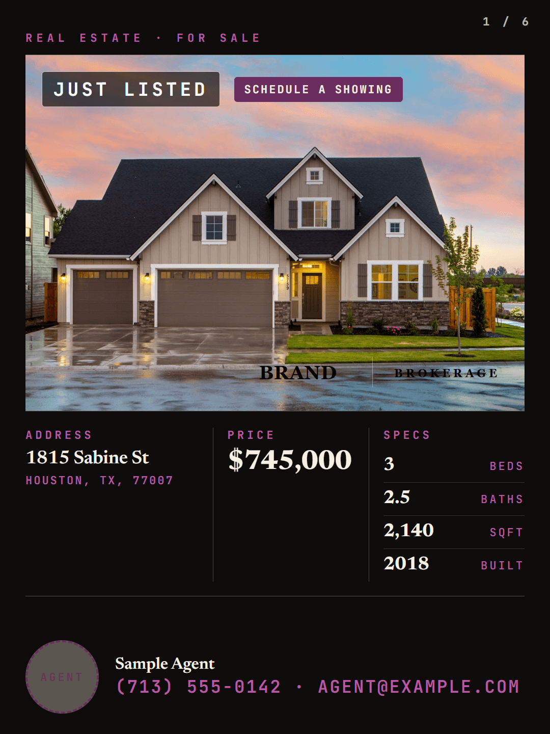 Property post — Classifieds (light mode)