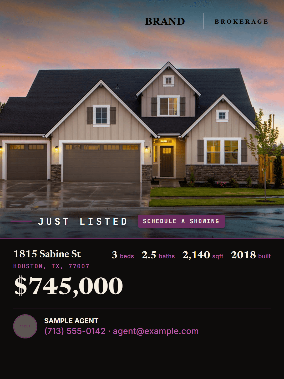 Property post — Standard (light mode)